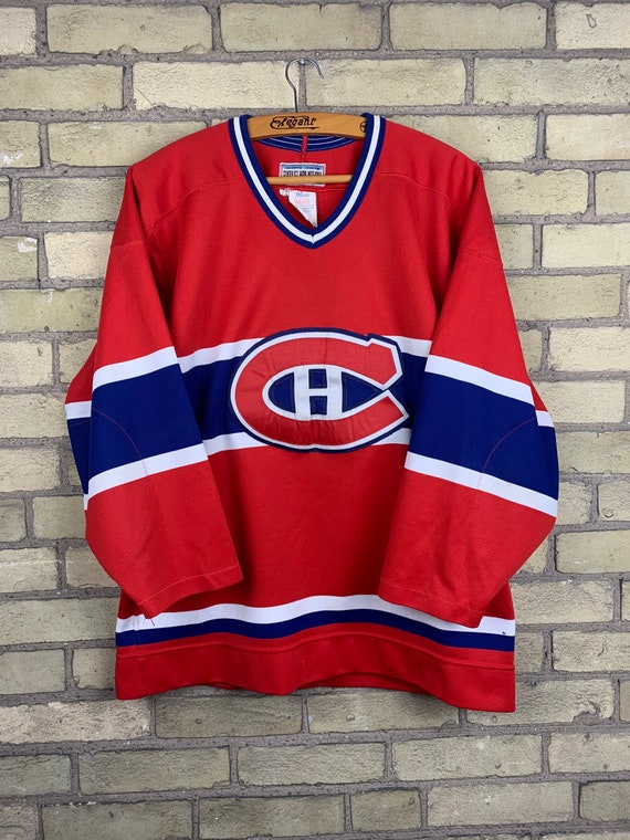 Vintage 90s Montreal Canadians Maska CCM Centre Ic