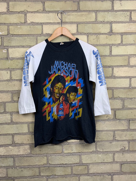 Vintage 80s Michael Jackson Thriller Raglan Style