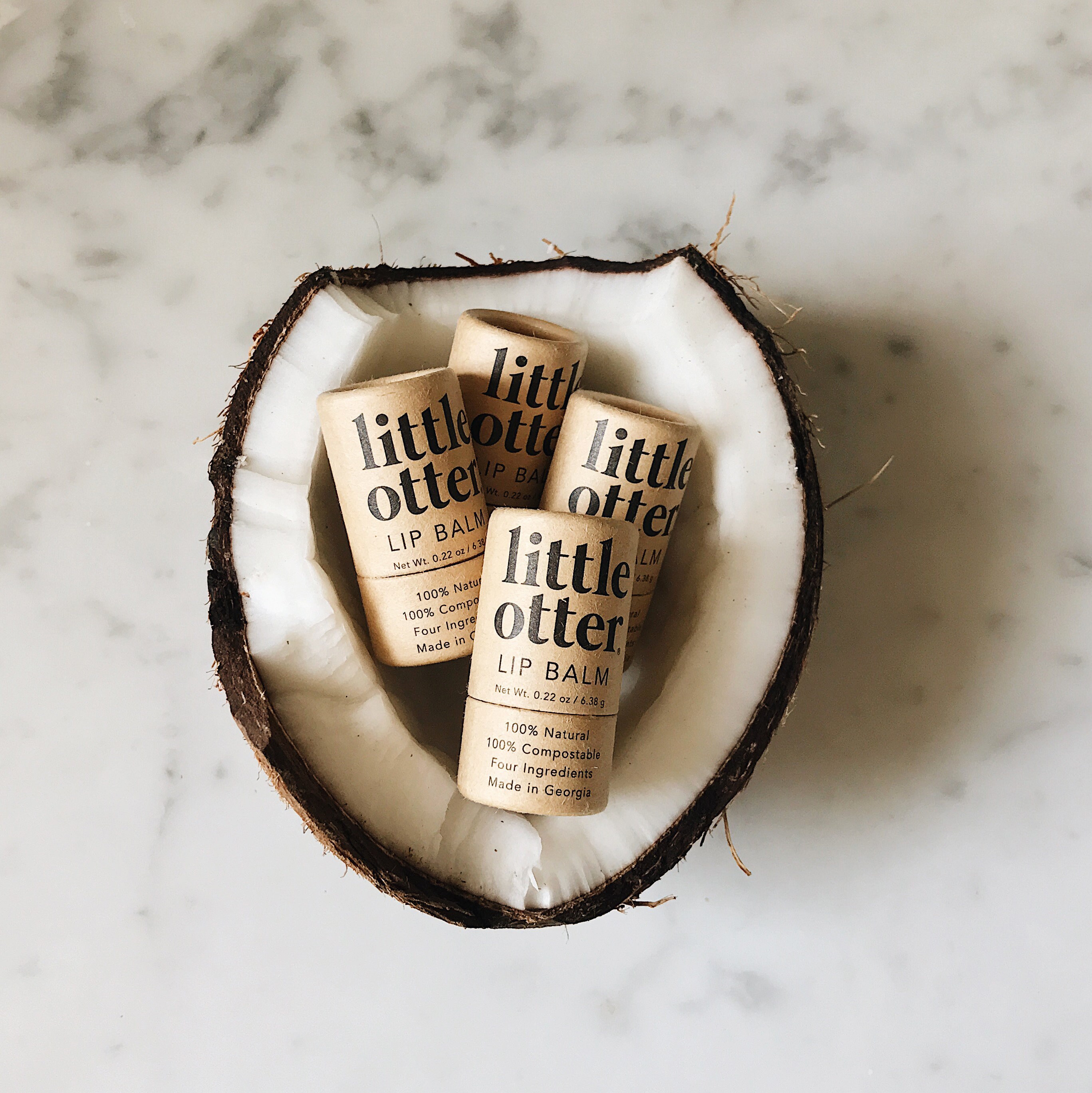 Zero-Waste Lip Balm (4 Pack) organic | cruelty & plastic free | 4 ing…