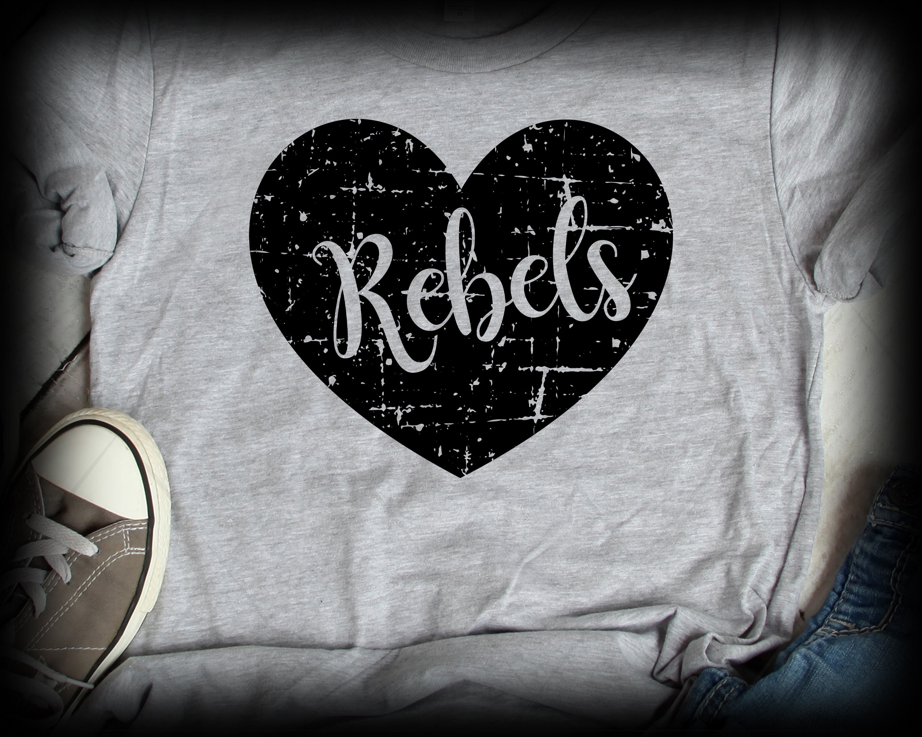 Rebel SVG Rebel Heart Rebel Cricut Cut Files Silhouette. | Etsy