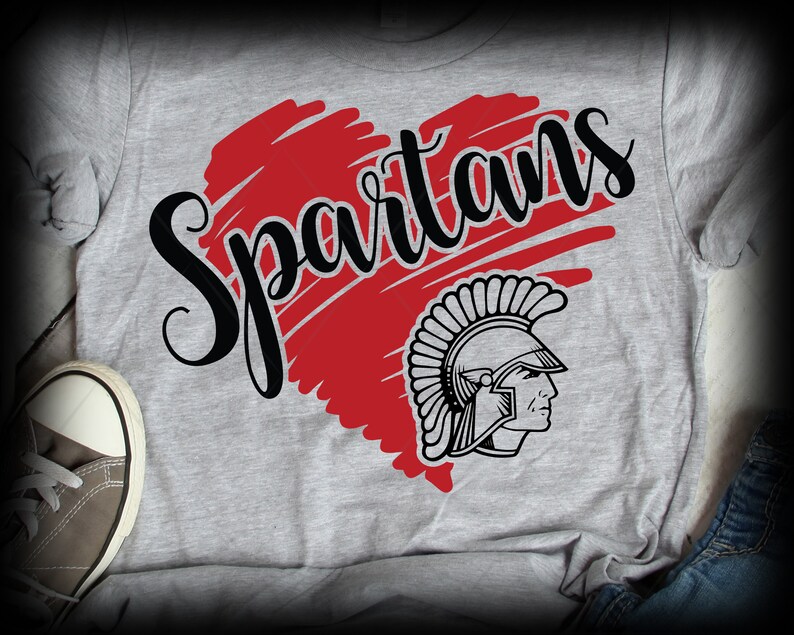 Spartans SVG High School Mascot School Spirit Spartans Etsy