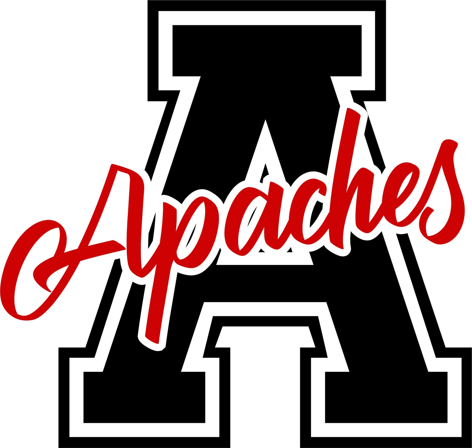 Apache SVG Apaches Varsity Mascot Sports SVG High School Etsy