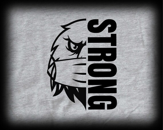 Download Eagle Svg Eagle Strong Mascot Sports Svg High School Mascot Etsy