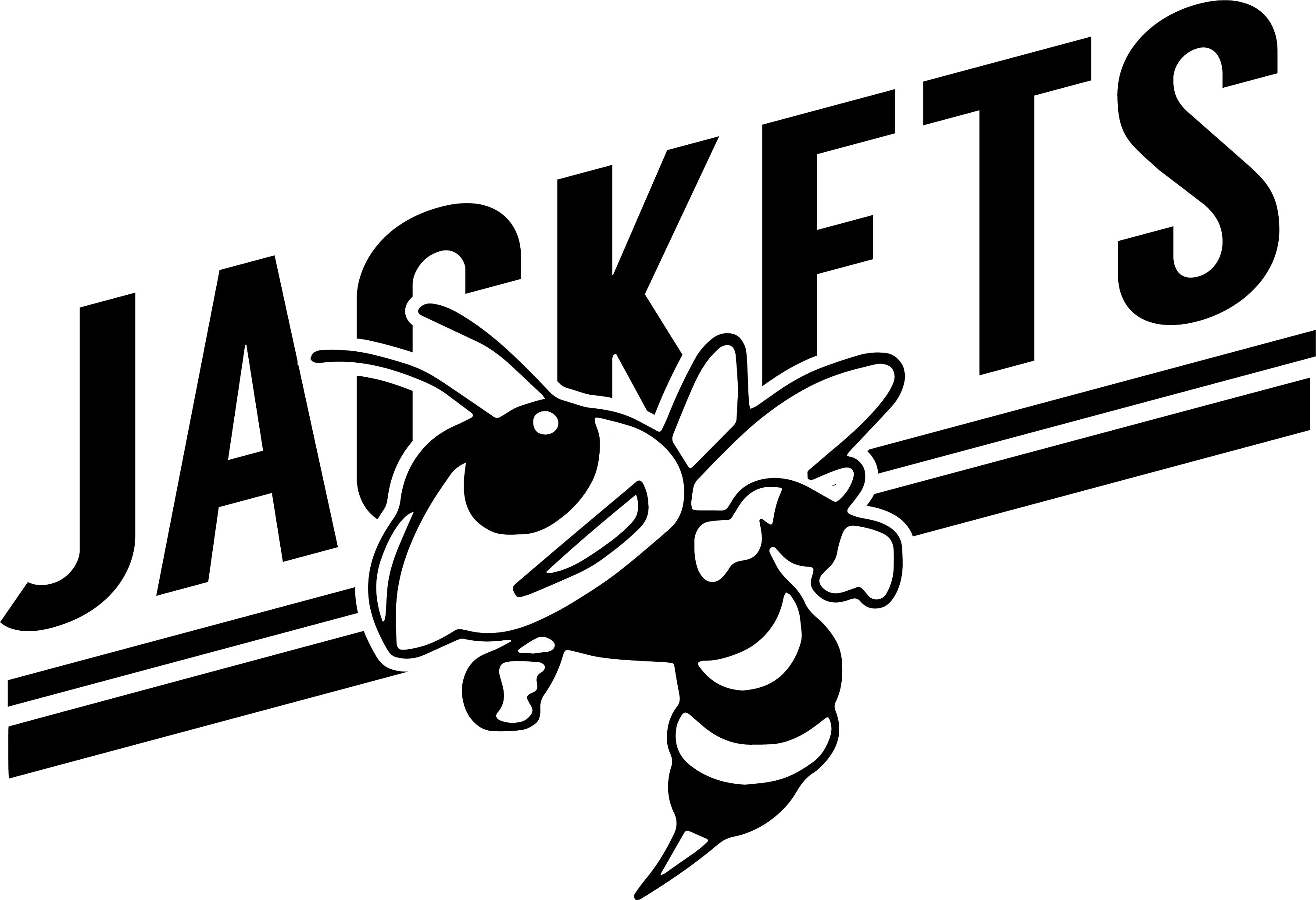 Yellow Jacket SVG High School Mascot School Spirit Heart Etsy