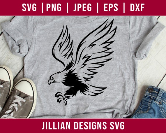 Download Eagle Svg Flying Svg Wings Svg Bird Svg Cricut Cut Files Silhouette