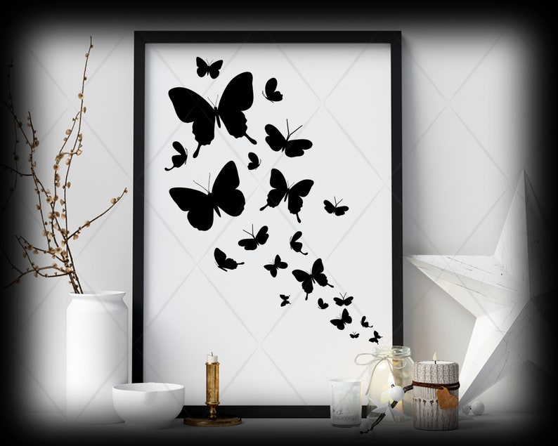 Download Butterflies Svg Butterfly svg Butterflies Wall Art svg | Etsy