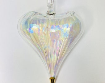 Blown Glass Ornament - Heart