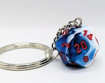 Gemini D20 Keychains