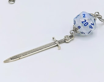 D20 Sword Pendants