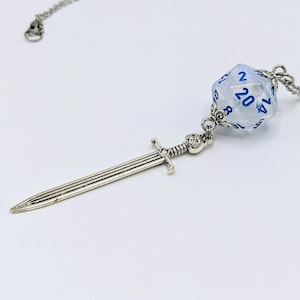 D20 Sword Pendants