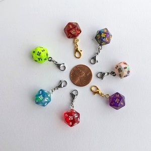 Mini Chessex D20 Charms