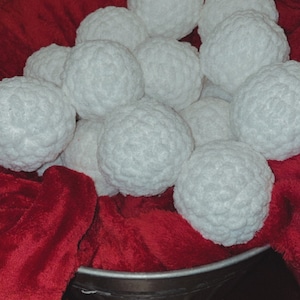 Indoor Snowball Fight Kit for Kids or Adults, Crochet Plush