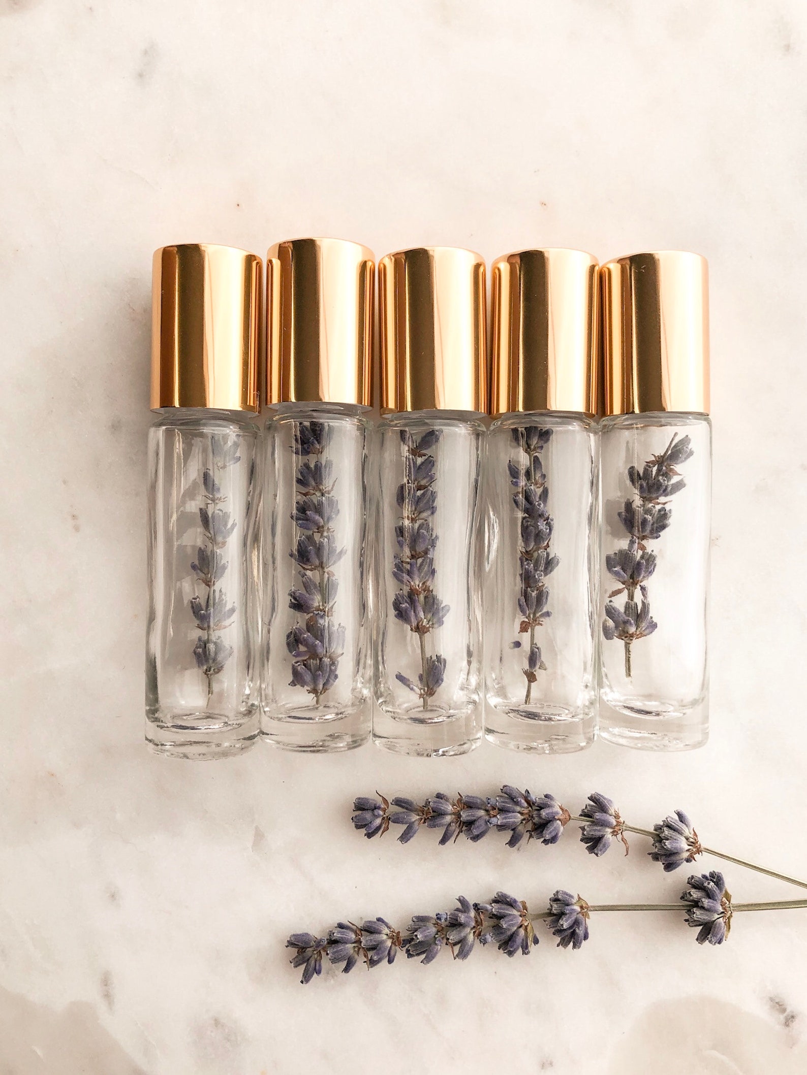 Set of 5 Lavender RollerBottles 10ml Etsy