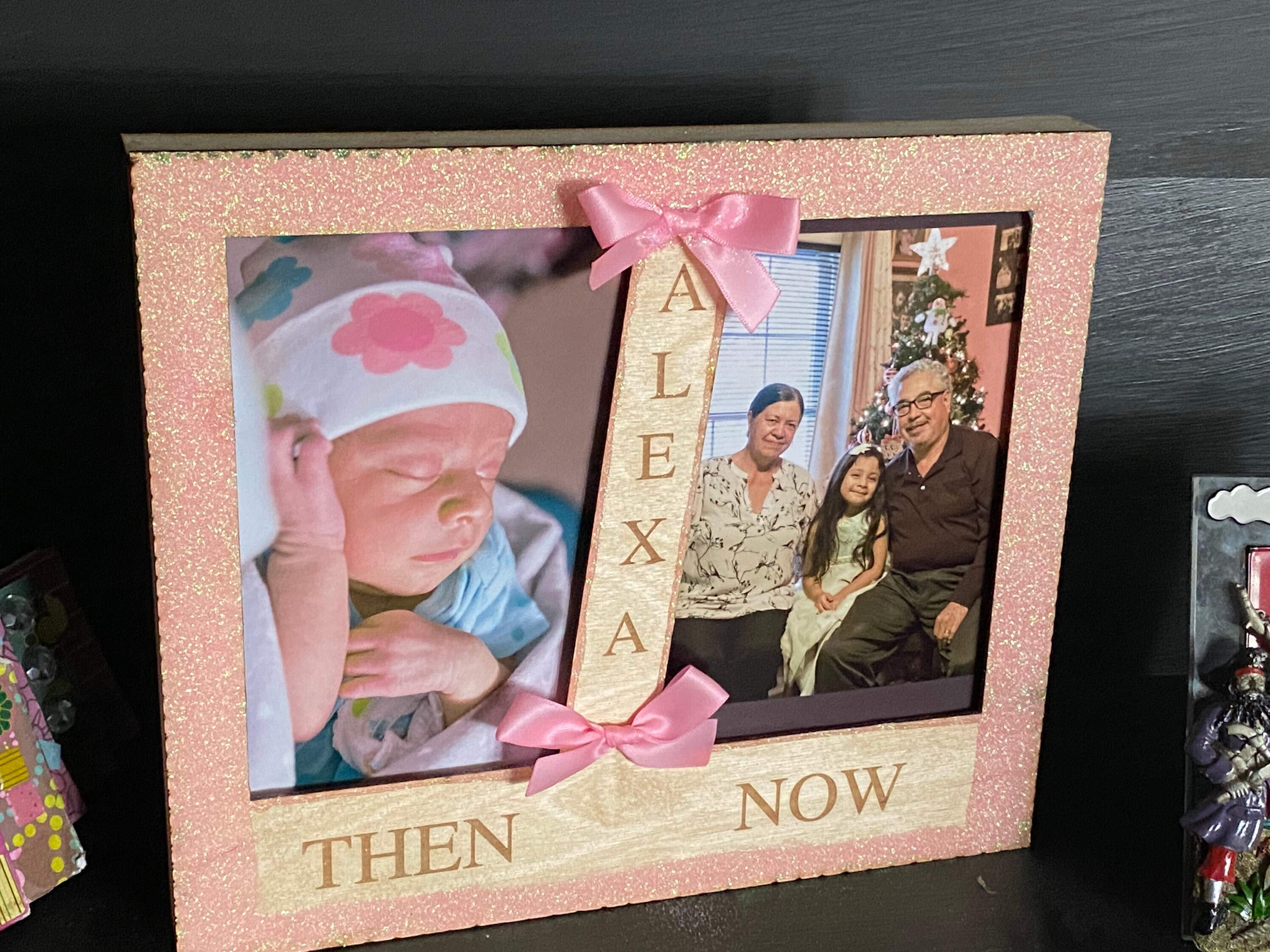 Decorative Then and Now Picture Frame for Home Decor, All Seasons