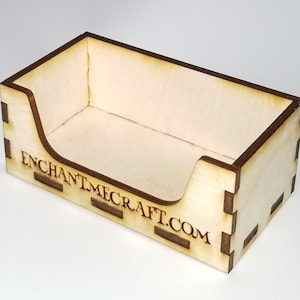 Expositor de caixa de cartão de visita - material de 1/8 de polegada de espessura | Caixa de armazenamento | Glowforge | Somente download digital