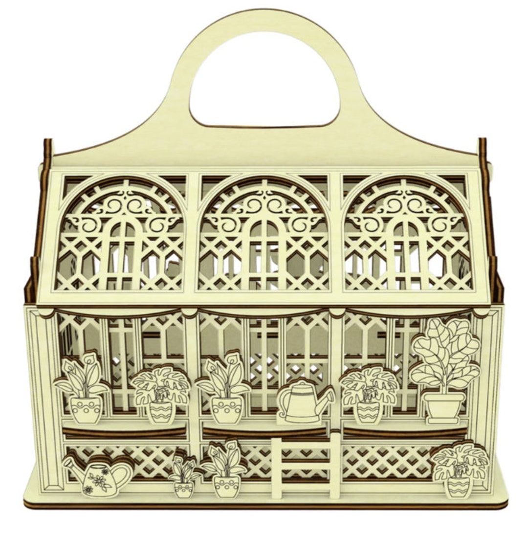 Vintage Greenhouse With Opening Roof and Storage Space Etsy