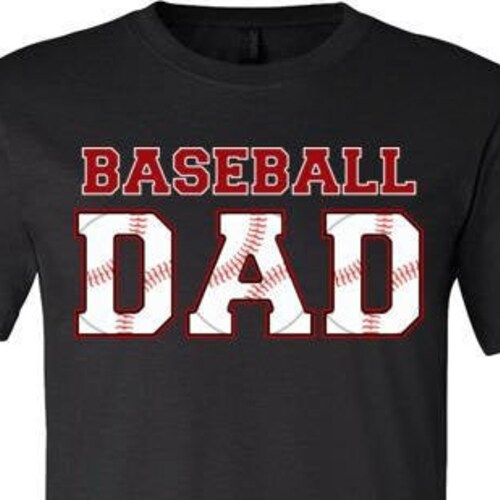 Baseball Dad Shirt Short Sleeve Tshirt Customize Team & Etsy