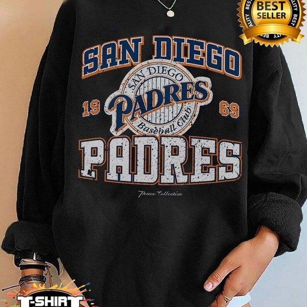 Vintage San Diego Padres EST 1969 Sweatshirt, MLB Baseball Shirt, Baseball Champions 2022-23 Shirt, Unisex T-shirt Sweater Hoodie