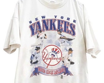 Vintage 1999 New York Yankees Jeter Williams Knoblauch Martinez T-Shirt, Major League Baseball Shirt der NY Yankees