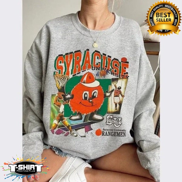 Vintage NCAA Syracuse Orange Basketball College Sweatshirt Unisex, Syracuse University / Syracuse Vintage Sweatshirt T shirt Plus Size