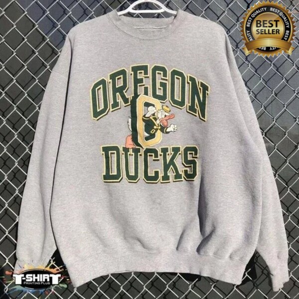 Sudadera vintage con logotipo de los Ducks de Oregon de la NCAA, camisa de los Ducks de Oregon, camisa de la Universidad de Oregon, camisa de la NCAA, camisa vintage, suéter de camiseta unisex