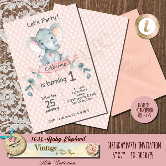 Birthday Party Invitation Birthday Invitation Printable - Etsy