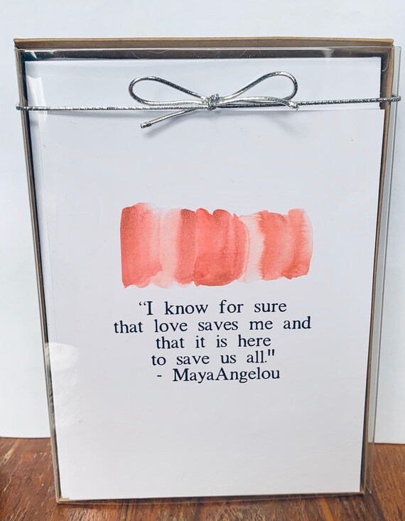 Maya Angelou Valentine set of 6
