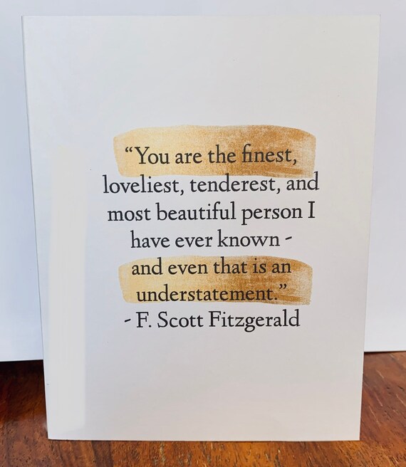 F. Scott Fitzgerald