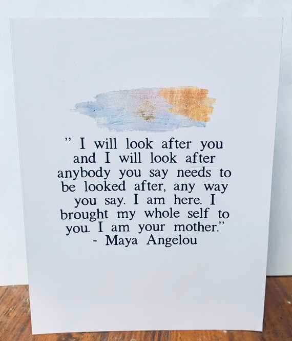 Maya Angelou Mother's Day