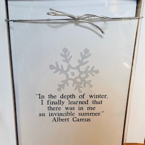 Albert Camus Winter set of 6