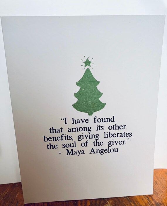 Maya Angelou Christmas