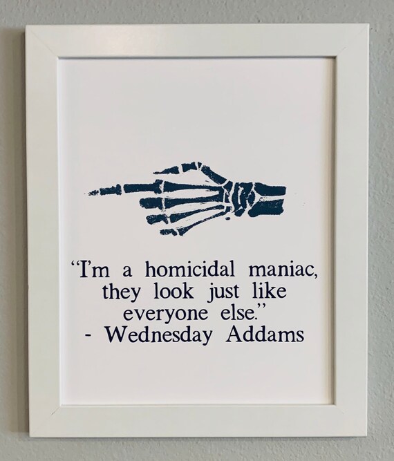Wednesday Addams 8x10 print (frame not included)