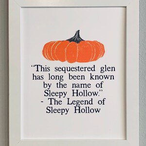Sleepy Hollow 8x10 print (frame not included)