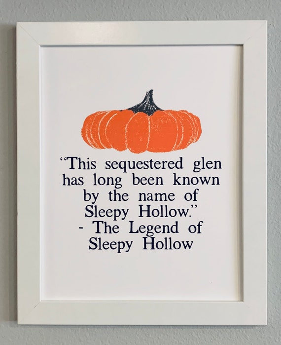 Sleepy Hollow 8x10 print (frame not included)