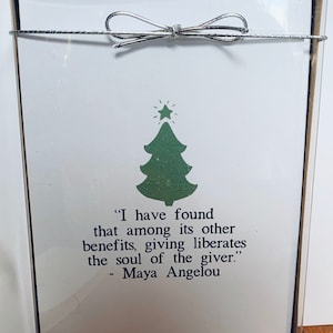 Maya Angelou Christmas set of 10