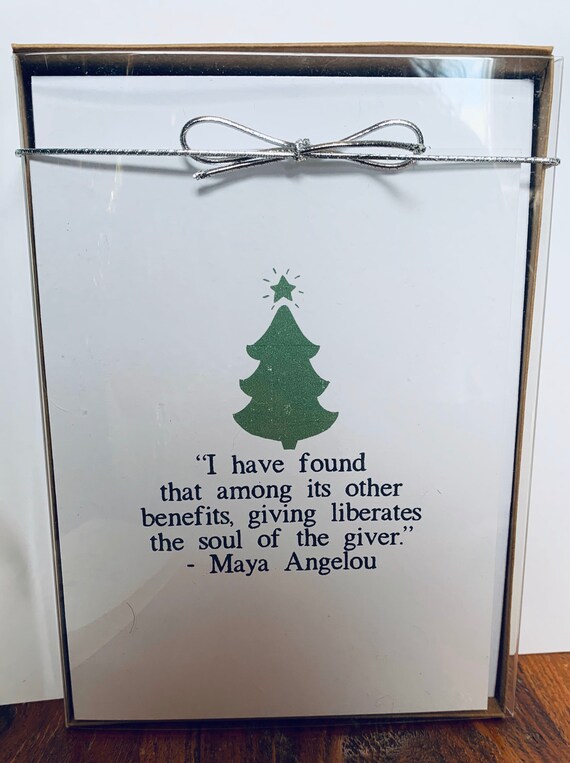 Maya Angelou Christmas set of 10