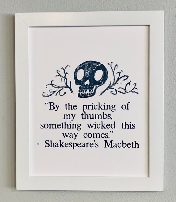 Shakespeare's Macbeth 8x10 (frame not included)