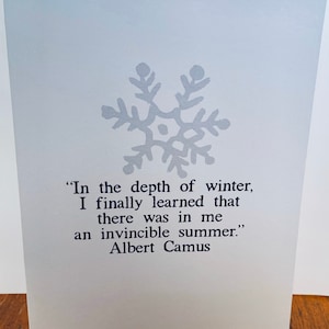 Albert Camus Winter