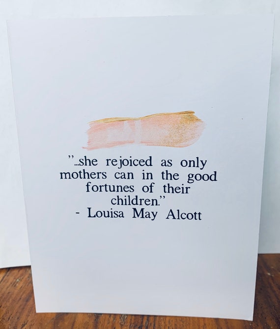 Louisa May Alcott Mother's Day day 1