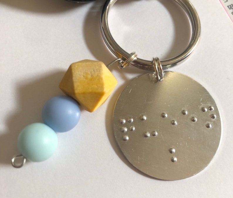 Braille keychain image 2