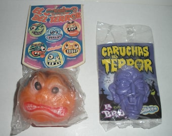 Last Set! Mad Balls/weird Ball K.O. Set of THREE Blow Molded