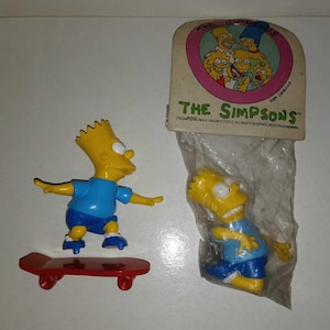 the simpsons lot figure 2 Bart simpson bootleg vintage 90s Argentina