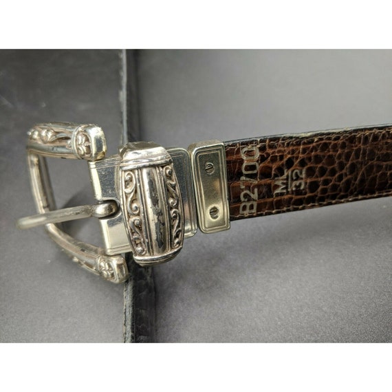 Brighton Belt Reversible Brown or Black Croc Embossed  display picture 3