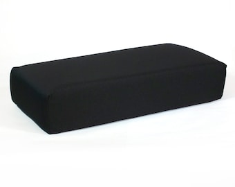 Black "Honeycomb" Knit Pillowcase by Pillow Blast | Antimicrobial Fabric | Designed to Fit Cube-shaped Pillows  (12" x 24" x 5")