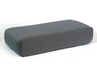 Heather Gray Knit Pillowcase by Pillow Blast | Antimicrobial Fabric | Designed to Fit Cube-shaped Pillows | Multiple Sizes Available