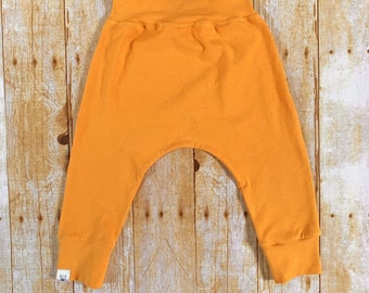 Mustard Harem Pants / Toddler Joggers / Baby Harem Pants / Kids Harem Pants / Toddler Boy Clothing