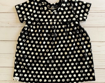 Baby Polka Dot Dress / Baby Dress / Toddler Dress / Baby Dress / Girls Smock Dress / Etsy Baby Dress