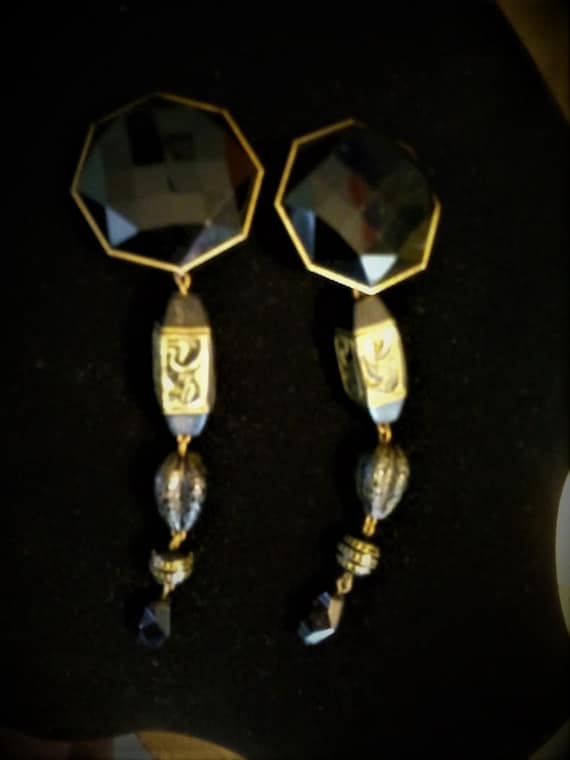 Dramatic LES BERNARD Vintage Signed EGYPTIAN Revi… - image 7