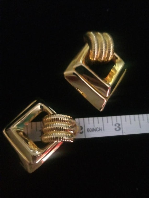 Massive Door Knocker Triangle Statement Vintage H… - image 4