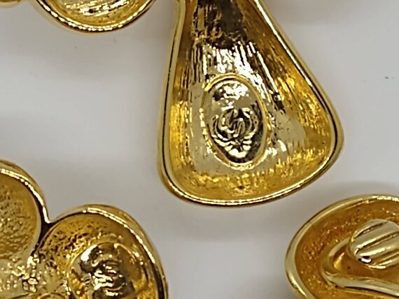 Premier Designs Signed Triumph Polished Gold & Fa… - image 4